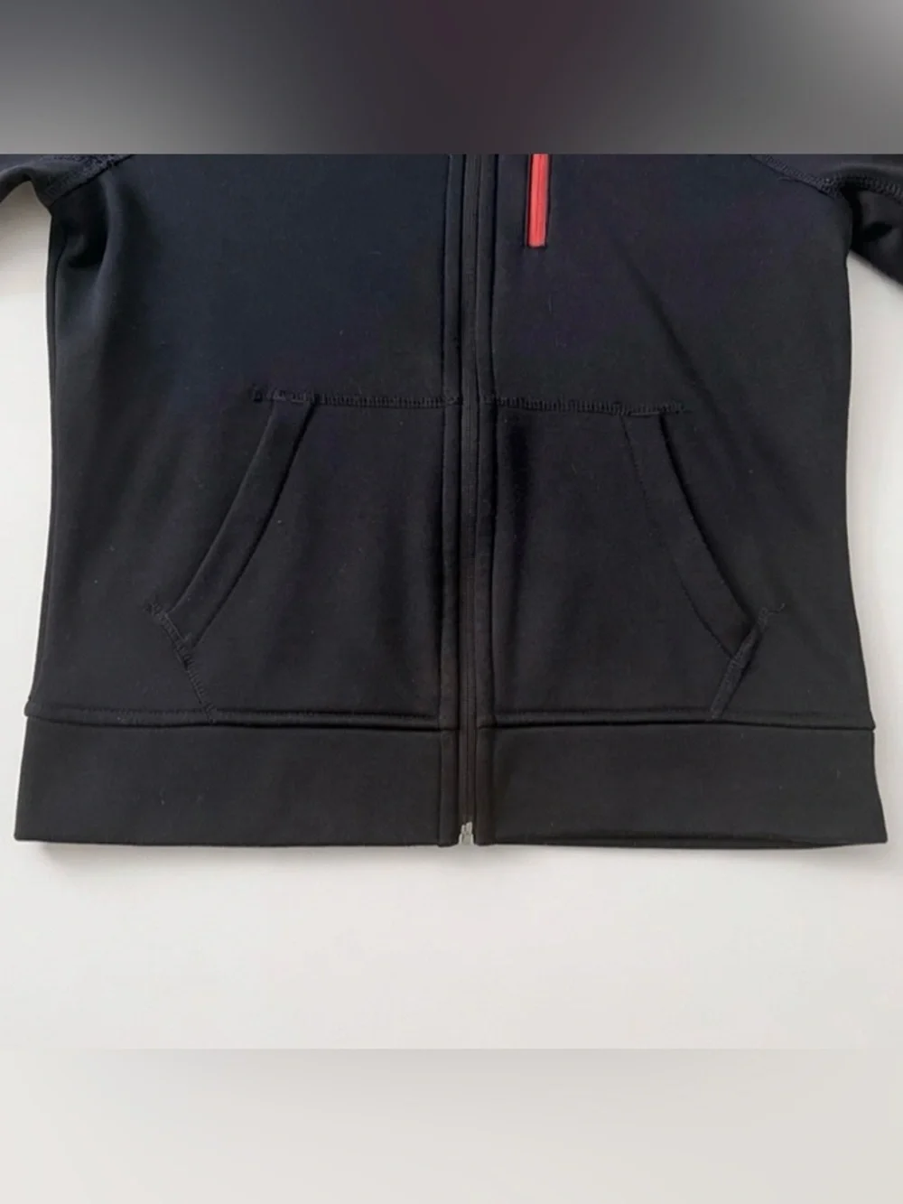 Abercrombie & Fitch Navy Zip Hoodie with Red Accents - Women - Picture 7 of 11